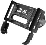 JML Suport telefon din aluminiu pentru bicicleta si motocicleta JML BMH-111, prindere ghidon, Black (JML BMH-111)