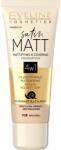 Eveline Cosmetics Satin Matt матиращ фон дьо тен с екстракт от охлюв цвят 103 Natural 30ml