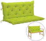 vidaXL Pernă bancă de grădină, verde aprins, 120 cm, material oxford (315015)
