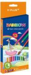 Y-Plus Színes ceruza Y-Plus+ Rainbow akvarell hegyezővel 12 db-os klt (p3033-1281)