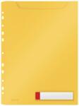 Leitz Mapa LEITZ Cosy Jumbo, PP, A4, 150 coli, pre-perforata, cu eticheta, 3 buc/set, galben chihlimbar (L-46680019) - birotica-asp