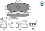 MEYLE set placute frana, frana disc MEYLE -PD: Advanced performance and design. 025 291 9019/PD (025 291 9019/PD)