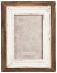 Clayre & Eef Rama foto de perete lemn maro alb antichizat 17x4x22 cm (2F0629)