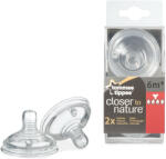 Tommee Tippee Комплект от 2 броя Биберони Tommee Tippee Natural Start - Звезда, 4 капки, 6 м+, 2 броя (TT.0011) - ozone