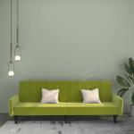vidaXL Canapea extensibilă cu 2 locuri, verde deschis, catifea (337539) Canapea