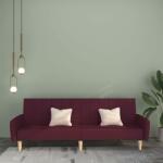 vidaXL Canapea extensibilă cu 2 locuri, violet, textil (337534) Canapea
