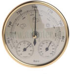 AHT BTH-3A precíziós barométer, hõmérő és páratartalom-mérő, arany színű