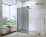 Balneum Royal Walk-In zuhanyfal fekete profillal füst üveggel, 140x200 cm (BL-101-140B)