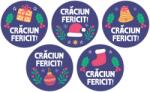 Label Print Rola etichete autoadezive personalizate, Buline Craciun, diametru 40 mm, 1000 buc rola (06905631020801)