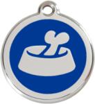 Red Dingo Rozsdamentes kutyatál mintás acél biléta sötétkék - dogshop