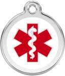 Red Dingo Rozsdamentes orvosi mintás acél biléta - dogshop