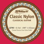 D'Addario J2703 - Student Nylon Classical Guitar Single String, Normal Tension, First String - C143CC