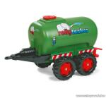 Rolly Toys Trailer Tanker duplatengelyes, tartályos utánfutó, zöld (RO-122653)