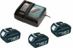 Makita BL1830 + DC18RC set incarcator si acumulator 18 V | 3 Ah (3x632G12-3+1x195584-2)