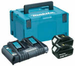 Makita Set incarcator si acumulator Makita BL1830B+DC18RD 18 V | 3 Ah (2x632G12-3+1x196933-6+1x821551)