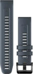 Garmin Curea Garmin QuickFit 22mm, silicon, albastru grafit, cataramă neagră (Fenix 7/6/5, Epix 2, etc. )