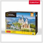 CubicFun Puzzle 3D+Brosura-Castelul Neuschwanstein 128 Piese (CUDS0990h) - top10toys