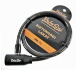 VeloGo kulcsos sodronyzár, 90 cm x 15 mm, vázkonzol nélkül, füst színű