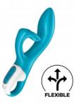 Satisfyer Vibrator Embrace Me 12 Moduri Vibratii USB Silicon Turcoaz 20.5 cm Vibrator
