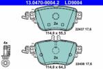 ATE set placute frana, frana disc ATE Ceramic 13.0470-9004.2 (13.0470-9004.2)