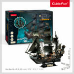 CubicFun PUZZLE 3D LED NAVA QUEEN ANNE 293 PIESE (CUL522h)