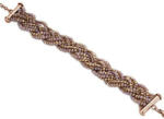 Victoria Rózsaszín gyöngyös rose gold színű karkötő (VBFACA78721) - eking