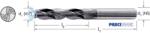 PREMUS 103160 16, 50 Nagyteljesítményű fúró, Tömör keményfém száralak HA 5 × D belső hűtéssel TiAlN+