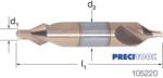 PREMUS 105220 2, 00 Központfúró, HSS-Co 60° A alak TiN