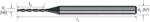 MIKRON 102459 0105 Mikrofúró, Tömör keményfém, 7 × D, TiAlN