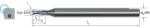 MIKRON 179012 0, 80X0, 05 Mikromaró, Tömör keményfém, CrazyMill Cool, 3 × D, sarokrádiusszal, eXedurSL
