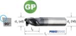 PREMUS 175309 3, 00 Szármaró-GP, Tömör keményfém, extra rövid, P9, védő élletöréssel, éles, ALCRONA