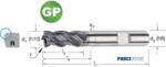 PREMUS 179064 10, 00X0, 50 Nagyteljesítményű maró-GP, hosszú sarokrádiusszal ALCRONA