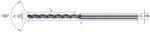 MIKRON 102449 0185 Mikrofúró, Tömör keményfém, 5 × D, DLC