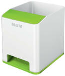 Leitz Írószertartó műanyag LEITZ Wow 2 rekeszes fehér/zöld (53631054)