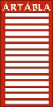 Gungl Dekor Piktogram 15 rek. ártábla piros (101/P)