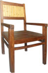 EX Home Стол EX Home модел Ibiza с подлакътници, Тиково дърво, Бамбук