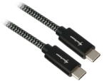 Sharkoon USB 3.1 C-C black / grey 0.5m - Aluminum + Braid - vexio
