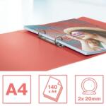 Esselte Caiet mecanic Colour Breeze, PP, A4, coperta moale, mecanism 2RR, inel 25 mm Esselte corai E628435