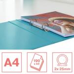 Esselte Caiet mecanic Colour'Breeze, PP/PP, partial reciclat, certificare FSC, A4, mecanism 2R, inel 25 mm, Esselte verde E626498