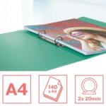 Esselte Caiet mecanic Colour Breeze, PP, A4, coperta moale, mecanism 2RR, inel 25 mm, verde Esselte E626243 (626243)