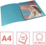 Esselte Caiet mecanic Colour Breeze, PP, A4, coperta moale, mecanism 4RR, inel 25 mm Esselte albastru E626247