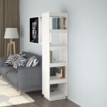 vidaXL Bibliotecă/Separator cameră alb 40x35x167 cm lemn masiv de pin (810855) - vidaxl Biblioteca