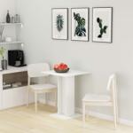 vidaXL fehér forgácslap bisztróasztal 60 x 60 x 75 cm (802102) - vidaxl