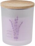 4home Lumânare în borcan de sticlă Flora home Lavender, 8, 8 x 10 cm