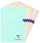 Clairefontaine Caiet capsat A4, 48 file, Colecția Mimesys Pastel, Clairefontaine, dictando