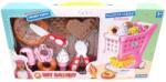  Set accesorii bucatarie, tacamuri, pizza, inghetata si carucior de cumparaturi (NBN000SC-N) Bucatarie copii