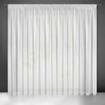 EUROFIRANY Esel fényes mikrohálós fényáteresztő függöny Fehér 400x250 cm