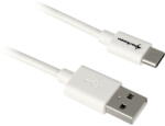 Sharkoon USB 2.0 A - USB C Adapter - white - 2m - pcone