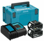 Makita Set incarcator si acumulator Makita BL1830 + DC18RC 18 V | 3 Ah (2x632G12-3+1x195584-2+1x821551)