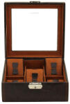 Friedrich Lederwaren Bond 20085-3 Casetă elegantă cu depozitare pentru 6 ceasuri